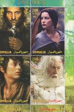 LORD OF THE RINGS 2003 MNH ERROR SHEETLET - LEFT BORDER MISSING