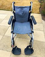 Foldable Transport Wheelchair with Detachable Footrests - very good condition