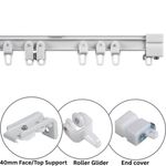 I line Curtain Track Rail Set  Aluminium Heavy Duty Bendable Bay Straight Window