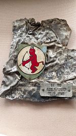 WWII Militaria Plaque/Metal Fragment ME 109 Messerschmitt Plate JG52 20.10.1940