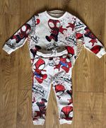TU Marvel Spider-Man Boys 12-18M 2pc Fleece Jogger Set Sweatshirt & Trousers