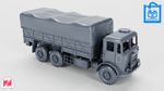 Leyland Hippo (10-ton, 6x4) Vehicle 3D Print Multiple Scales 1:35–1:16