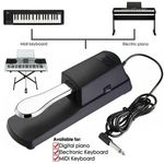 Universal Sustain Pedal Foot Damper Switch Keyboard Fit Yamaha Casio Korg Roland