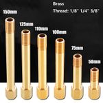 1/8" 1/4" 3/8" Male To Female Pipe Fitting Brass BSP Thread Extension Connectors