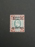 KEVII Stamp 1907 Morroco Agencies 4d Overprint 40 Centimos. MNH