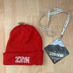 ZAYN Red Beanie Hat & VIP Lanyard Pass Concert Memorabilia Pop