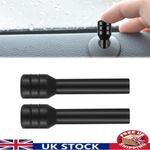 2X Aluminium Door Lock Pins For VW Transporter T5 T5.1 T6 Caddy & Others black