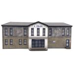 LOW RELIEF POLICE STATION  FOR OO GAUGE 1:76 MODEL RAILWAY - KX109-OO