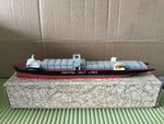 Vintage Metal Model Ship Acadia Forest Barge