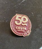Costa Coffee *50 Years of Costa Coffee* Pin Badge