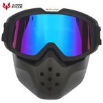 Sports Motorcycle Detachable Modular Mask Goggles For Motorcycle Shark Helmet