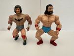2 VTG Way Out Wrestlers Knock Off Action Figure Bootleg Galaxy Warriors