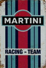 Retro Metal Sign, Garage, Man Cave, Bar 30cm x 20cm Martini Racing Team