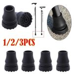 Rubber Walking Stick Ferrules 16-22mm Crutch Cane Tips Non-Slip Bottom Pad Cover