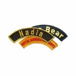 Custom Curved Name Embroidered Patches Sew Iron On Jeans Badge Costume Applique