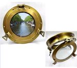 Vintage 12"-Window Antique Ship Glass Wall Décor Porthole Canal Boat porthole