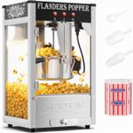 10oz Commercial Popcorn Machine Countertop Popper Triple Control Switches Black