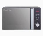 Russell Hobbs 20L Digital Countertop Microwave 800W Silver Mirror Door 5 Prog