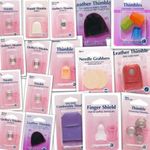 Sewing Thimbles Metal Leather Soft Plastic Hand Sew Needle Hemline 17 TYPES 189