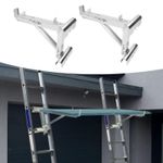 2 Pieces Extension Ladder Jacks Steel Frame Accessories Welded Triangle