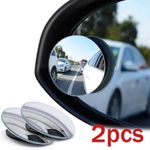 2x Blind Spot Mirror Rear Side View Towing Car Van Motorcycle Adjust Wide Angle