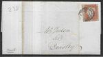 GB Queen Victoria 1841 1d Red Imperforate on 1848 Entire (238)