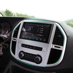 For Mercedes Vito W447 2014-2022 Interior Display Cover Trim ABS Silver Matte