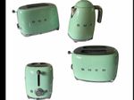 SMEG KLF03/TSF01 Green Kettle & 2-Slice Toaster Set, Stainless Steel