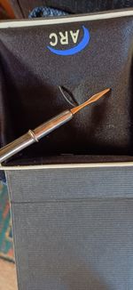 VINTAGE 14K YELLOW GOLD RETACTABLE TOOTHPICK PENDANT