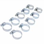 10Pcs ASSORTED SIZE Hose Pipe Clamps Jubilee Clips Garage Garden Water Tap Pump