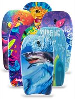 41" EPS Boogie Board Bodyboard Surf Summer Beach Float Kids Adults Leash Plug UK