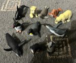 11x 2005 K&M Int Sea Life Arctic Animal Figures Penguins Walrus Fox Polar Bear