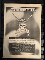The Clash Poster Advert NME Cutting 1982