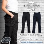Uneek Womens Workwear Cargo Trousers UC905 – Black/Navy, Ladies Sizes 8 - 20