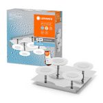LED Smart+ Bathroom Lamp Orbis Wave Chrome IP44 26W 2800lm 3000K-6500K Dimmable WiFi
