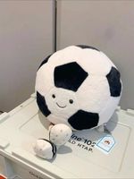 NEW -Jellycat Amuseables Football/ &21cm - Fluffy Sports Plush W/Tag Dust Bag