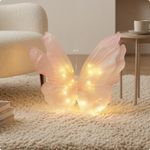 Mesh Fin Butterfly Light Translucent Home Decoration Beaded Centerpiece