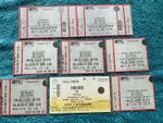 SEX PISTOLS COLLECTION OF EIGHT TICKETS ALL GENUINE 2007/2008 - 3 Are Unused