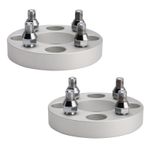 1 Inch Golf Cart Wheel Spacers Kit With Lug Nuts Silver For Yamaha Club Car Ezgo