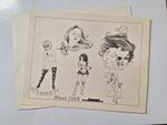 2 Vintage 1981 Shop Used Tattoo Flash Sheets