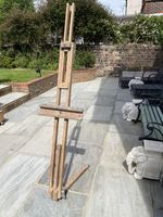 Superior Quality Large Vintage Wooden Easel, Art, Painting, Display Extends 2.4m
