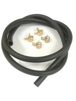 Fuel Petrol Pipe Hose Tube 5mm i/d x 9mm o/d x 500mm long + 4 Clips Motorbikes