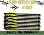 7.5" Wasp Carbon Crossbow Bolts Fit EK Cobra System R9 RX Self Cocking Xbow 12pc
