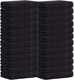 24X Bleach Resistant Towels Hairdressing | Black Chlorine Resistant Hand Towels 