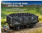 2 x OO Gauge Drop-In Coal Load Insert for 7 & 8 Plank Wagons