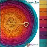 OC-035 Ombreccino classic, gradient yarn, ombre yarn cake, 3 ply, 4 ply