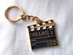 VINTAGE 1982 HOLLYWOOD  CLAPBOARD KEYCHAIN Dallas Series Souvenir