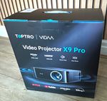 TOPTRO X9 Pro 1080p LCD Projector VIDAA Smart OS Auto Focus Keystone HDMI