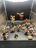 Moose Figurine & Ornament Lot Cabin Lodge Decor Rustic Woodland Mixed Collection