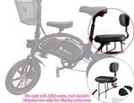 Rear passenger seat for DYU D3F Electric Bike with seat back and foot pegs NEW